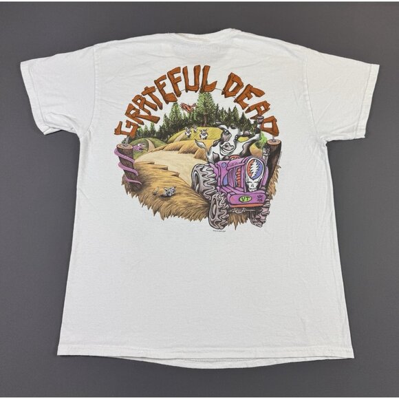 Rare Grateful Dead Liquid Blue Highgate Bear Farm Band Tee Tour Promo Large Art - Picture 2 of 10
